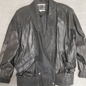 Laura Jefferies size MEDIUM Woman's Genuine Leather Jacket